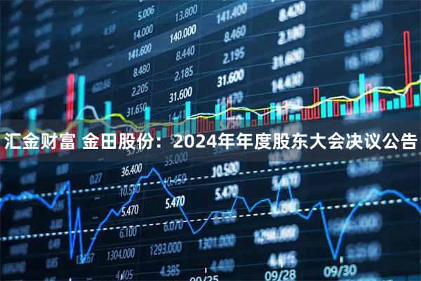 汇金财富 金田股份：2024年年度股东大会决议公告